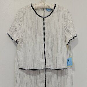 CeCe 2 Piece Linen Top and Skirt - NWT
